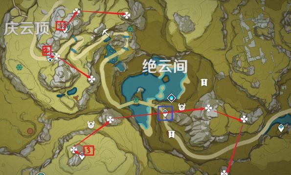 原神清心采集点大全 清心采集路线图[多图]图片5