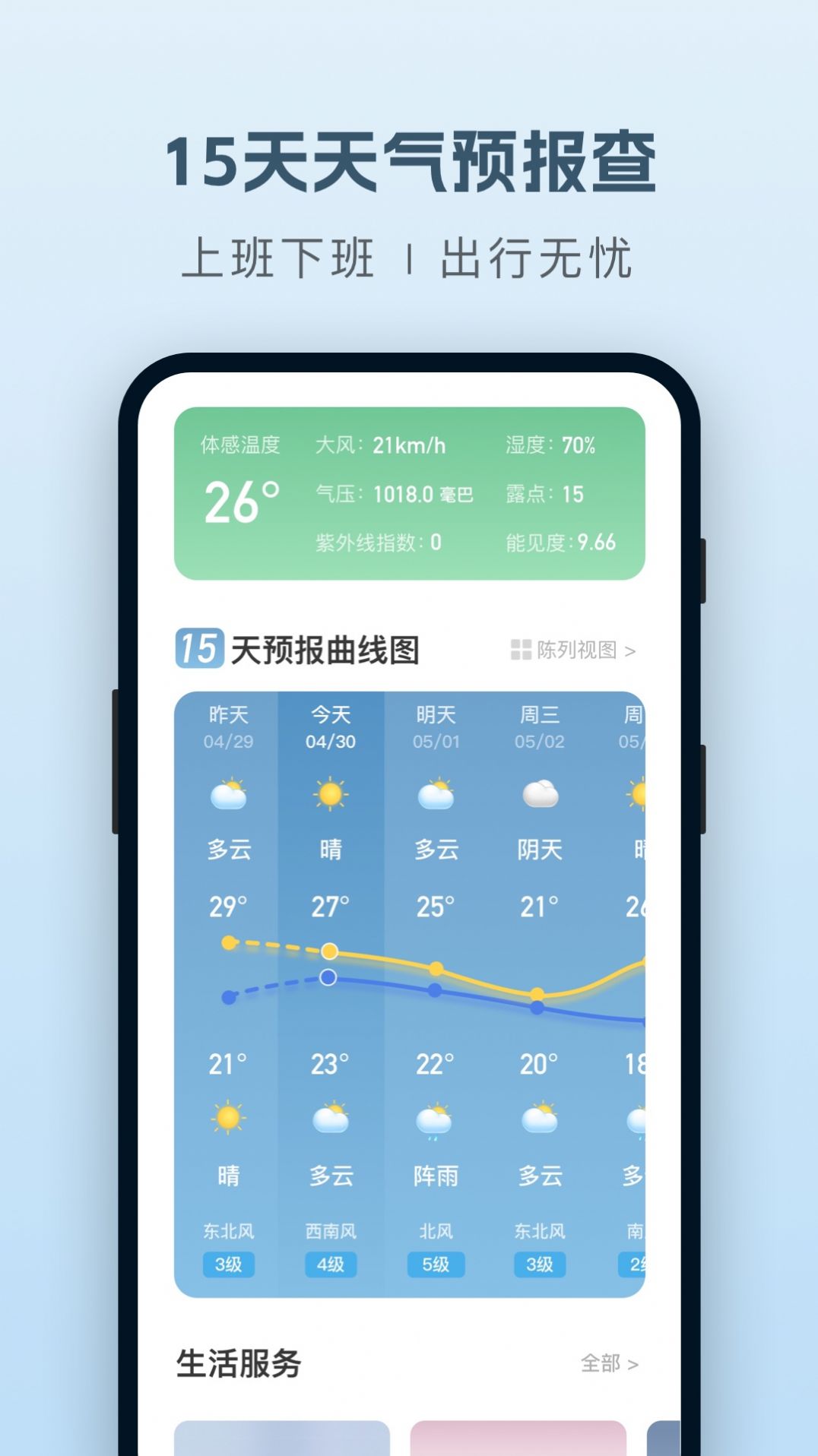 纯净天气预报最新版图1