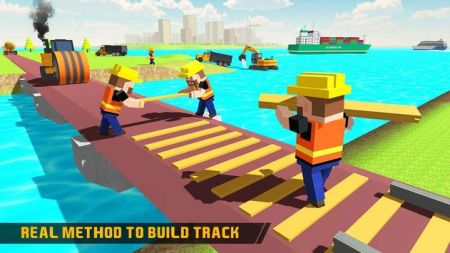 水路火车轨道建造者(River Road Train Track Builder)图0