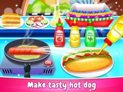 食品烹饪大厨(Street Food Maker Cooking Game)图2