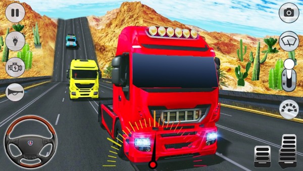 在卡车驾驶中In Truck Driving Highway Race Simulator图0