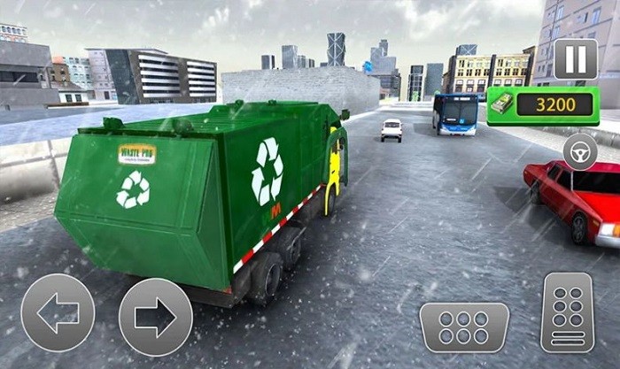 垃圾车真实驾驶模拟器(Road Sweeper Garbage Truck Sim)图1