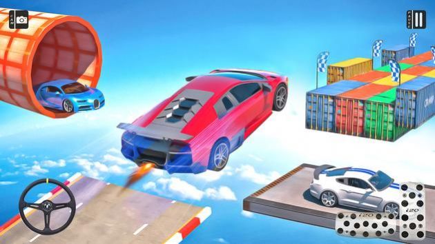 超跑巨型坡道特技3D(Car Stunt Drift)图0