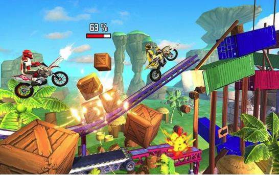 Modern Bike Stunt Racing Moto Bike Shooting Game图1