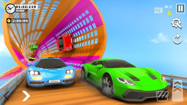 危险天空超跑特技(Stock Car Stunt Car Games)图2