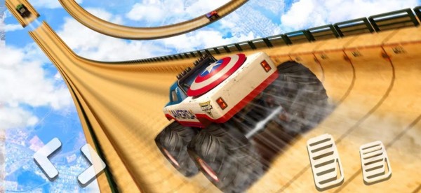 怪物大脚车特技Monster TruckStunt Car Game图0