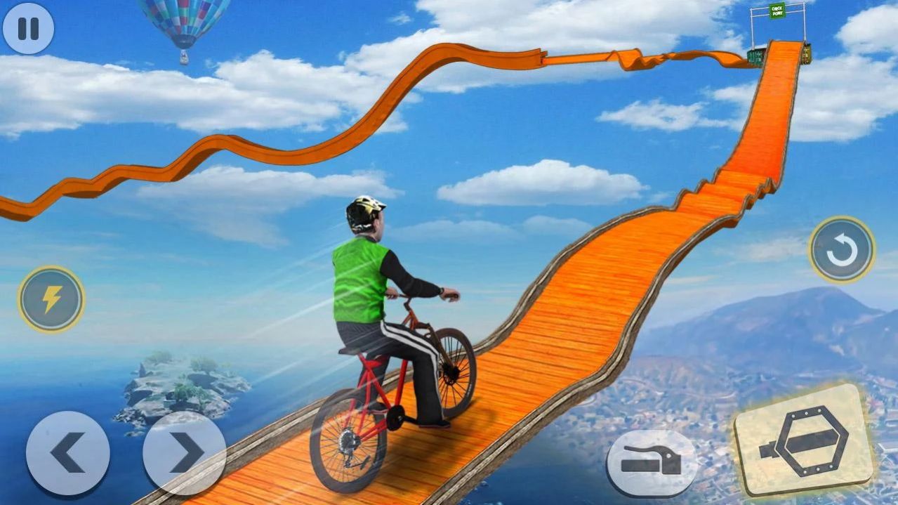 疯狂自行车特技赛3D(Reckless Bike Rider Stunt)图0