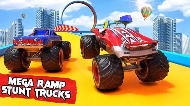 怪物卡车汽车特技(Monster Truck Stunt)图3