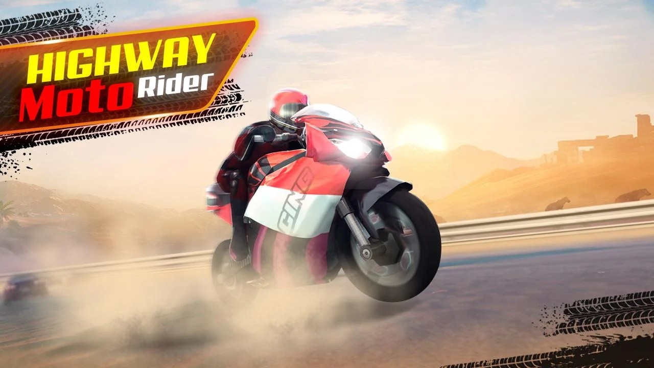 公路摩托车竞速赛游戏(Highway Moto Rider Traffic Race)图1