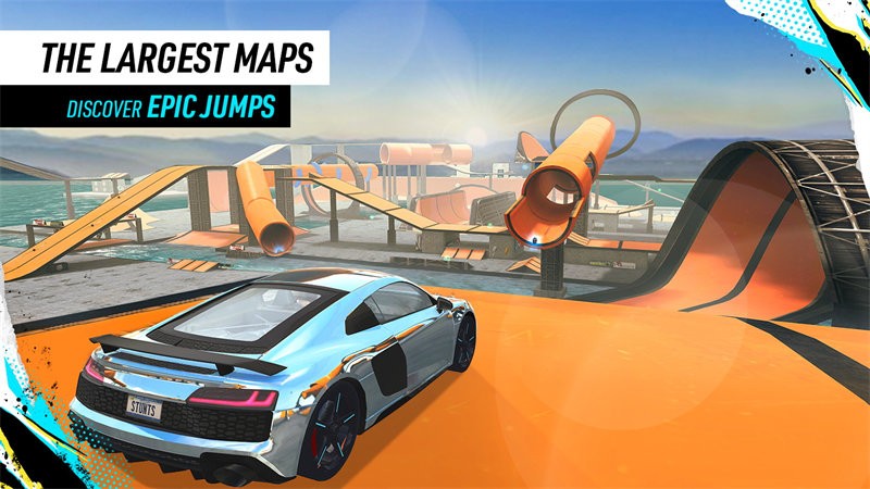 狂野漂移特技坡道(Car Stunt Races)图2