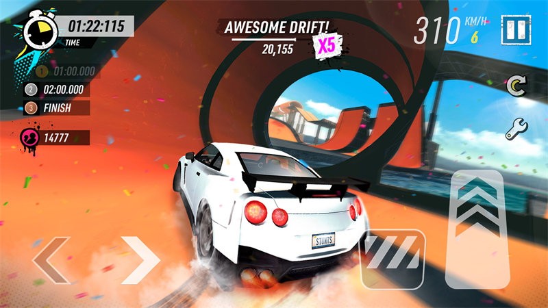 狂野漂移特技坡道(Car Stunt Races)图0