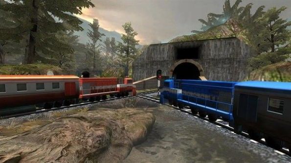 火车比赛3d游戏(Train Racing 3D)图0