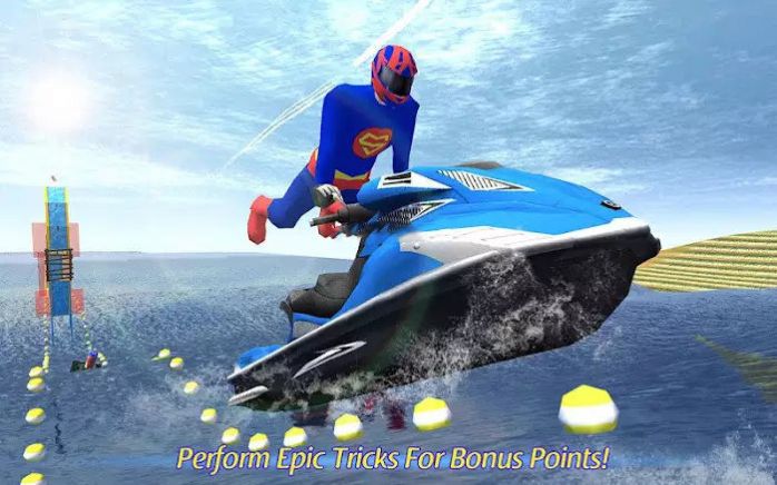 Jetski Water Racing Superheroes League图1