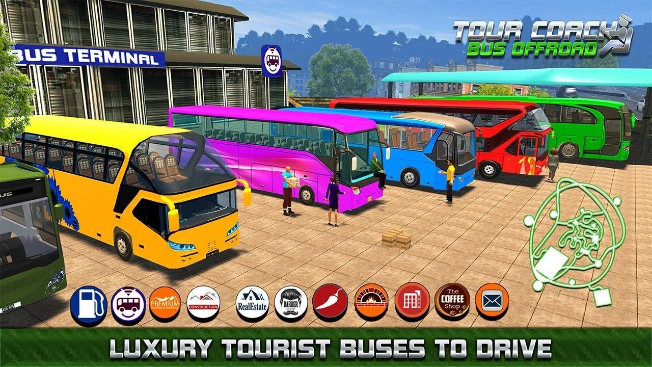 旅游教练公路驾驶(Tourist Coach Dangerous Offroad)图1