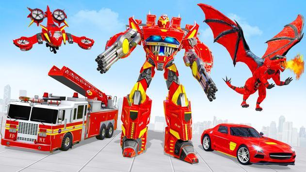 消防车机器人汽车(Fire Truck Robot Car Game)图0