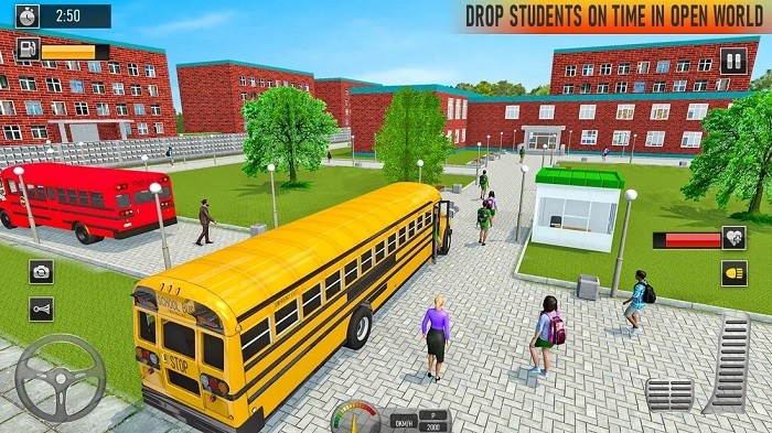 校车驾驶巴士(School Bus Coach Simulator 3D)图1