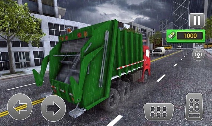 垃圾车真实驾驶模拟器(Road Sweeper Garbage Truck Sim)图2