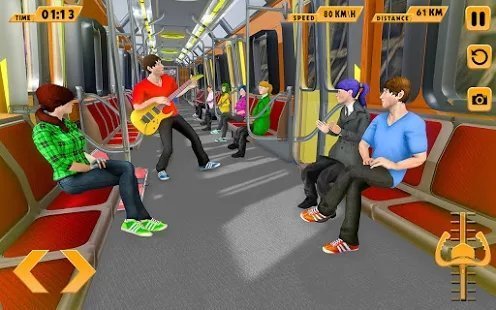 Modern Train Driving Simulator: City Train Games图0