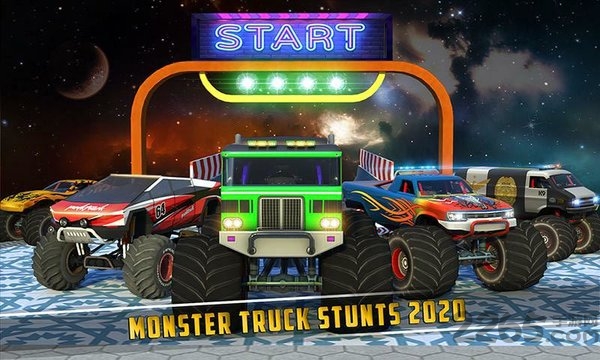 Monster Truck Ramp Stunts(怪物卡车大坡道手游)图2