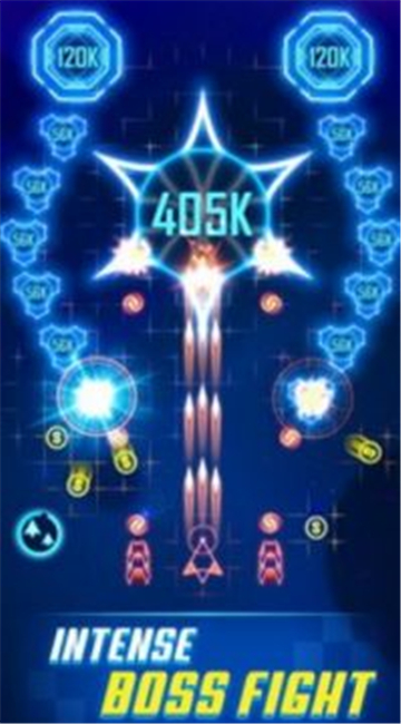 雷电战机飞行风暴（Geometry Wars）图0