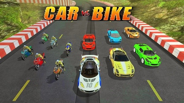 王者摩托车模拟器(Car VS Bike Racing)图0