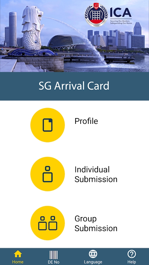 新加坡电子入境卡(SG Arrival Card app)图0