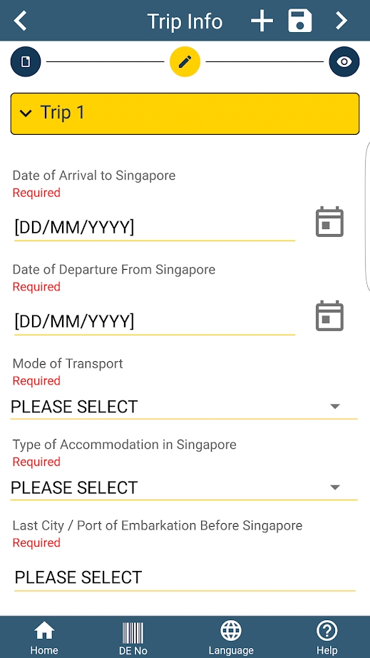 新加坡电子入境卡(SG Arrival Card app)图1