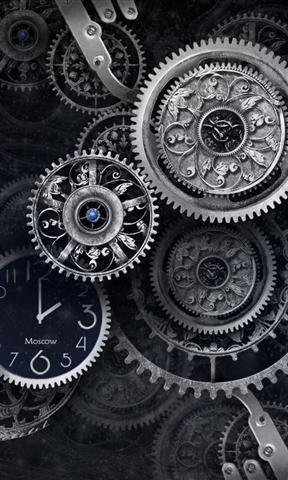 Black Clock Wallpaper Lite时钟动态壁纸图2