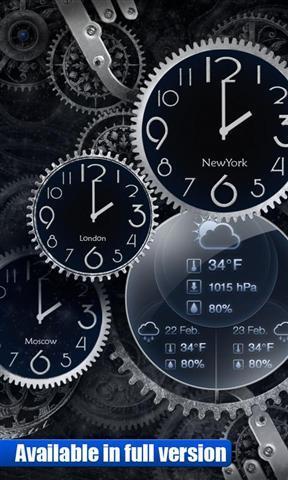 Black Clock Wallpaper Lite时钟动态壁纸图3